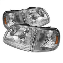 Load image into Gallery viewer, Xtune Ford F150 97-03 / Expedition 97-02 Crystal Headlights w/Corner Chrome HD-JH-FF15097-SET-AM-C - eliteracefab.com