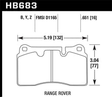 Load image into Gallery viewer, Hawk 08 Range Rover Sport LE / 06-09 Supercharged LTS Front Brake Pads - eliteracefab.com