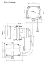 Load image into Gallery viewer, Hella 90MM Bi-Xenon High/Low Beam Module Head Lamp - eliteracefab.com