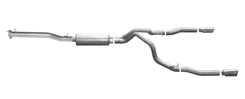 Gibson 11-19 Chevrolet Silverado 2500 HD LT 6.0L 3.5in/3in Cat-Back Dual Split Exhaust - Aluminized Gibson