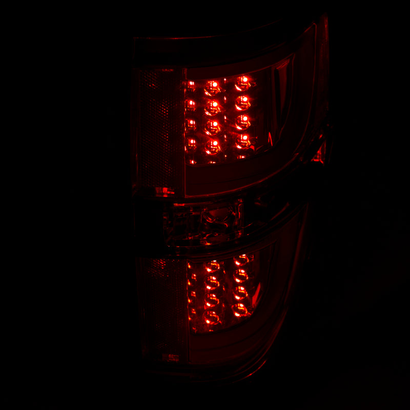 ANZO USA Ford F-150 Led Taillights Smoke; 2009-2013 - eliteracefab.com