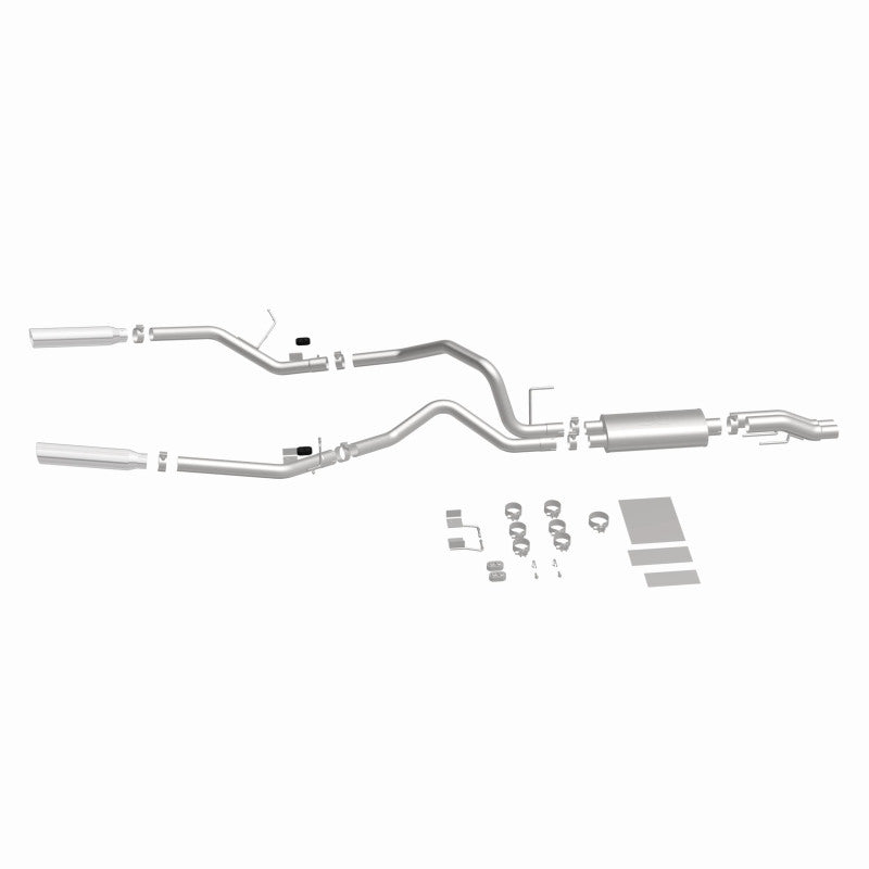 MagnaFlow 11 Ford F-150 3.7L/5.0L/6.2L SS Catback Exhaust Dual Split Rear Exit w/ 3.5in SS Tips Magnaflow