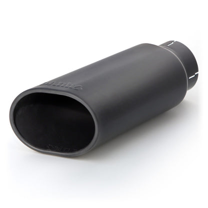 Banks Power Tailpipe Tip Kit - SS Obround Slash Cut - Black - 3.5in Tube - 4.38in X 5.25in X 13.38in Banks Power