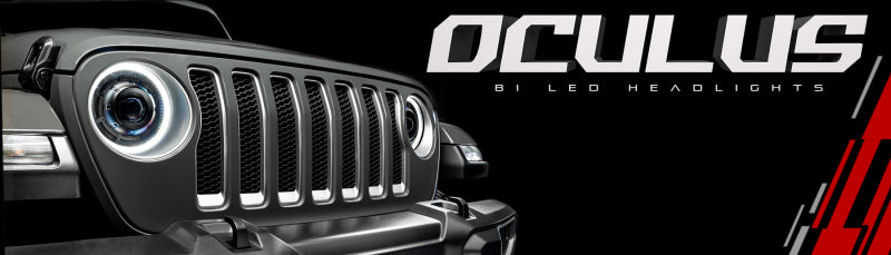 Oracle Oculus Bi-LED Projector Headlights for Jeep JL/Gladiator JT - Graphite Metallic - 5500K - eliteracefab.com