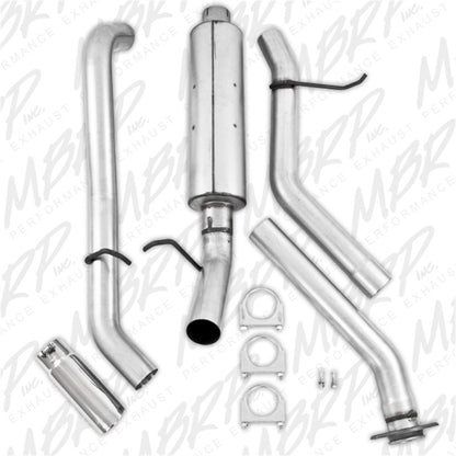 MBRP 2003-2007 Chev/GMC 1500 Classic 4.8/5.3L EC/CC-SB Cat Back Single Side - eliteracefab.com