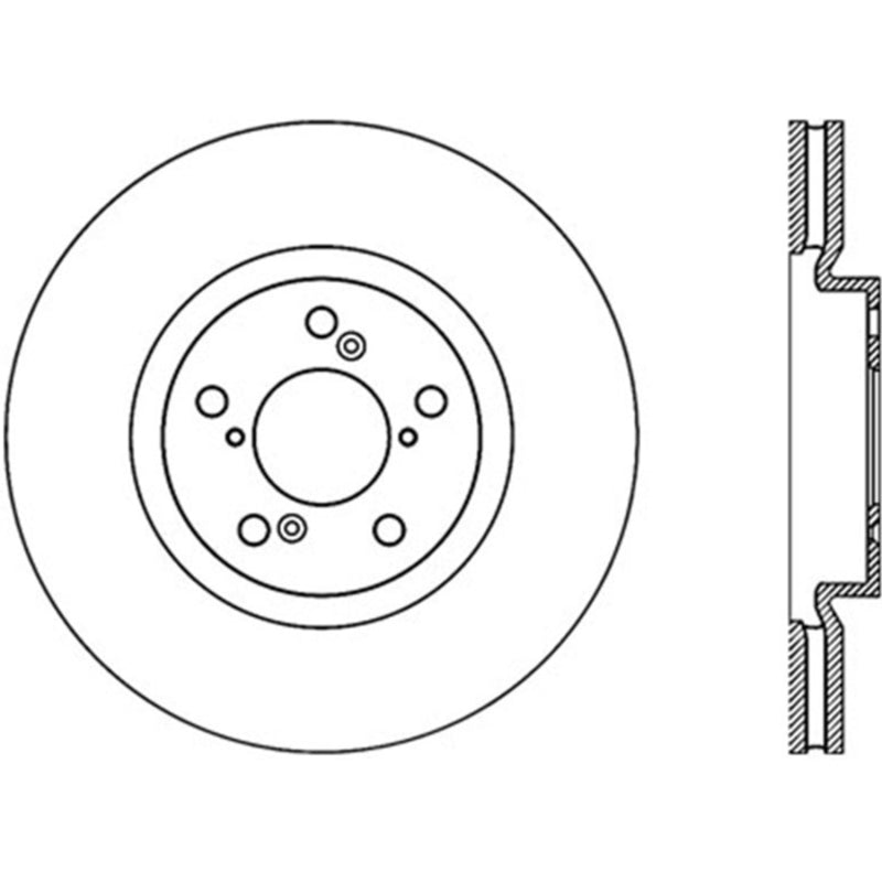 Stoptech 07-13 Acura MDX / 14-17 Acura RLX Cryo Premium Front Brake Rotor Stoptech