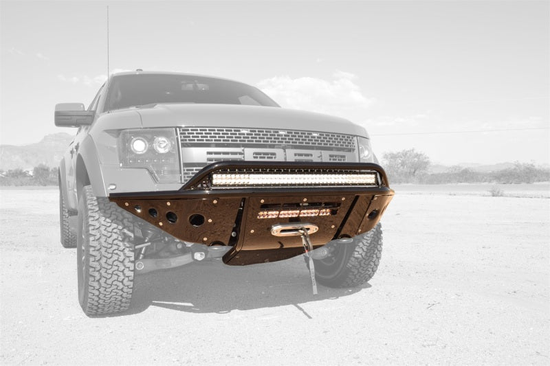 Addictive Desert Designs 10-14 Ford F-150 Raptor Stealth Front Bumper w/ Winch Mount Addictive Desert Designs