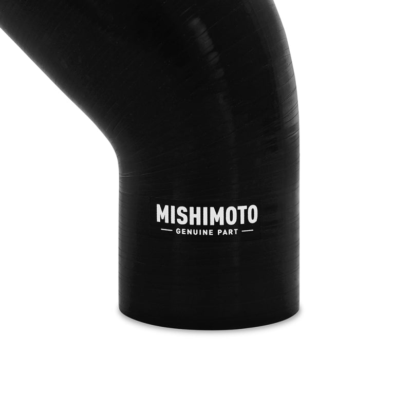 Mishimoto Silicone Reducer Coupler 45 Degree 2.5in to 3.25in - Black - eliteracefab.com