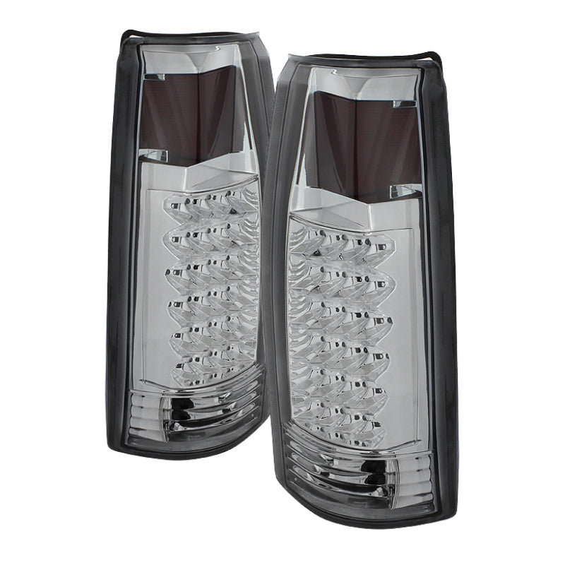 Xtune Yukon Denali 99-00 LED Tail Lights Chrome ALT-JH-CCK88-LED-C - eliteracefab.com