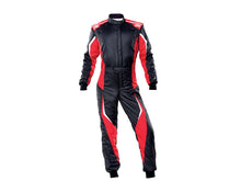 Load image into Gallery viewer, OMP Tecnica Evo Overall My21 Black/Red - Size 62 (Fia 8856-2018)