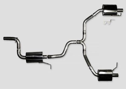 AWE Tuning VW CC Touring Edition Exhaust Dual Outlet - Chrome Silver Tips AWE Tuning