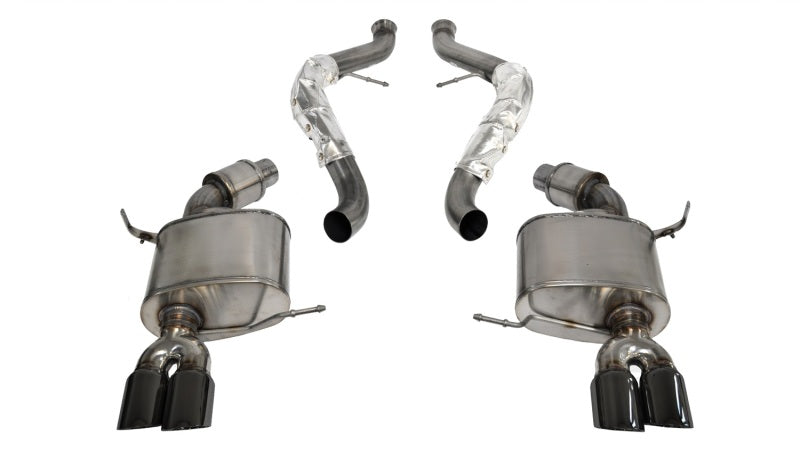 Corsa 08-12 BMW M3 Convertible E93 Black Sport Cat-Back Exhaust CORSA Performance