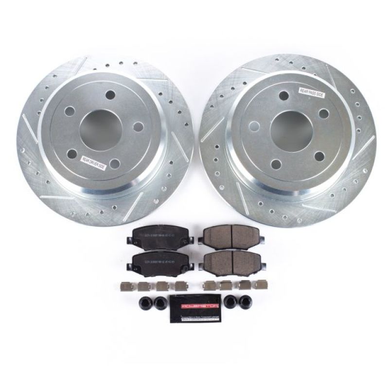 Power Stop 07-17 Jeep Wrangler Rear Z23 Evolution Sport Brake Kit - eliteracefab.com