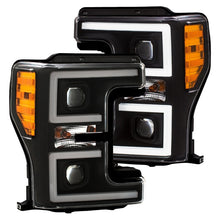 Load image into Gallery viewer, ANZO LED Headlights 17-18 Ford F-250 Super Duty Plank-Style L.E.D. Headlight Black (Pair) - eliteracefab.com