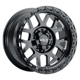 Weld Off-Road W105 17X10 Cinch 5X114.3 5X127 ET-25 BS4.50 Satin Black MIL / Gloss Black 78.1