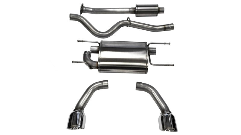 Corsa 12-14 Scion FRS / Subaru BRZ Polished Sport Cat-Back Exhaust - eliteracefab.com