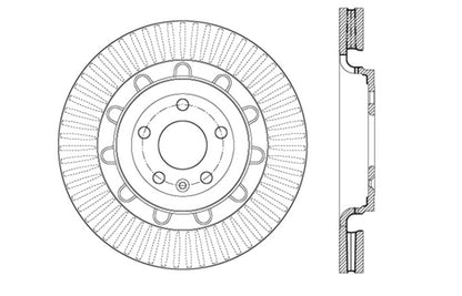 StopTech Slotted & Drilled Sport Brake Rotor Stoptech