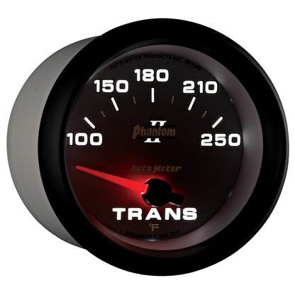 AutoMeter Gauge Transmission Temp 2-5/8in. 100-250 Deg. F Electric Phantom II 7857