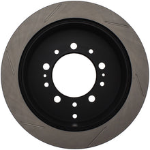 Load image into Gallery viewer, StopTech Power Slot 08-09 Lexus LX450/470/570 / 07-09 Toyota Tundra Slotted Left Rear Rotor - eliteracefab.com