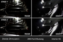 Load image into Gallery viewer, Diode Dynamics 94-04 d Mustang Interior LED Kit Cool White Stage 1