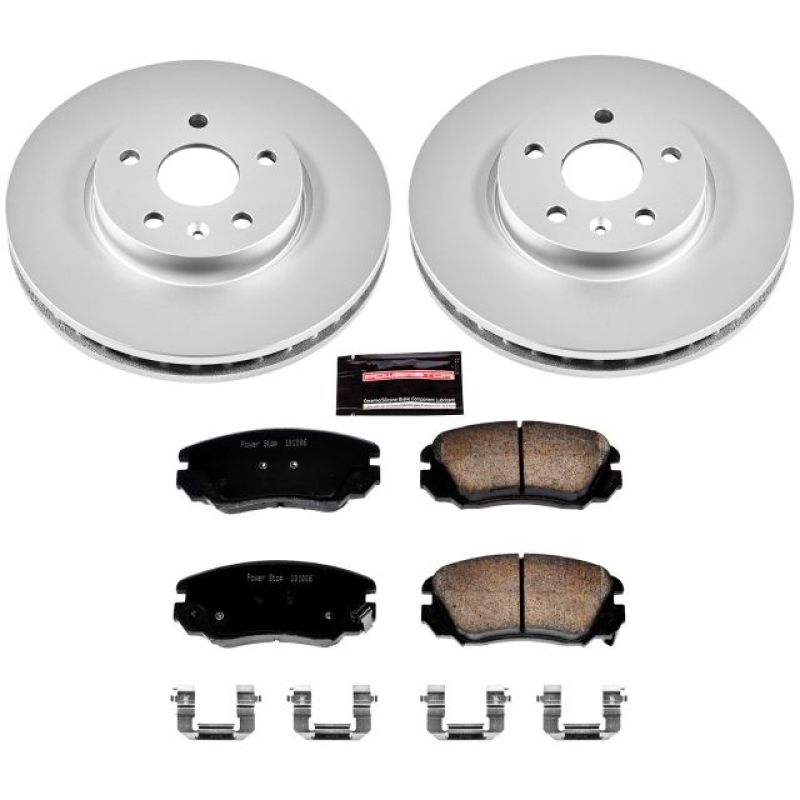 Power Stop 2010 Buick Allure Front Z17 Evolution Geomet Coated Brake Kit - eliteracefab.com