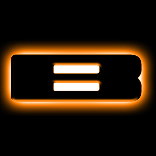 ORACLE Lighting Universal Illuminated LED Letter Badges - Matte Black Surface Finish - B - eliteracefab.com
