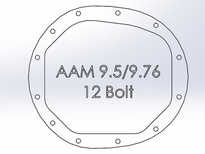 aFe Power Pro Series AAM 9.5/9.76 Rear Diff Cover Black w/Mach Fins 14-19 GM Silverado/Sierra 1500 - eliteracefab.com