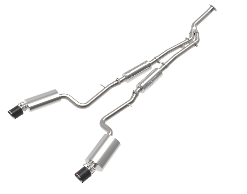 aFe POWER Takeda 16-17 Lexus IS200t L4-2.0L (t) 2.5in-3in 304 SS CB Exhaust - Carbon Fiber aFe