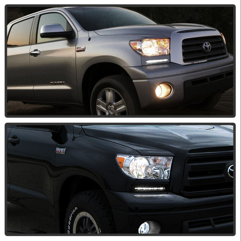 Spyder Toyota Tundra 07-13 Daytime LED Running Lights (XSP-X Model Look)wo/swtch Blk FL-DRL-TTU07-BK - eliteracefab.com