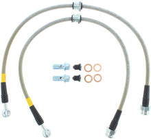 Load image into Gallery viewer, STOPTECH 06-12 MITSUBISHI ECLIPSE STAINLESS STEEL FRONT BRAKE LINES, 950.46006 - eliteracefab.com