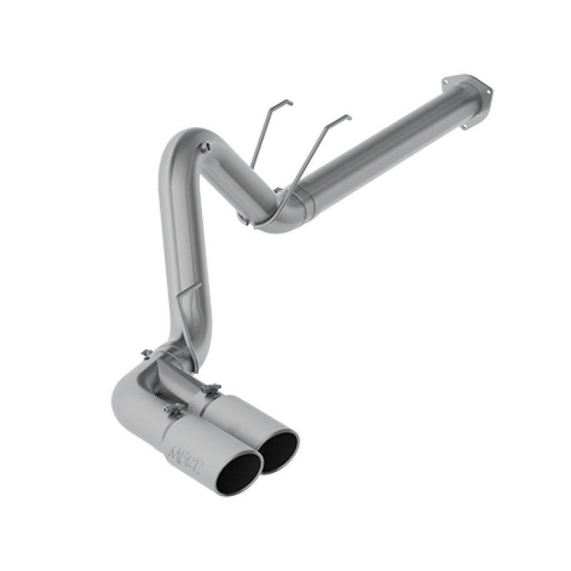 MBRP 17-19 Ford F-250/350/450 6.7L 4in Filter Back Single Side Dual Exit T409 Exhaust System - eliteracefab.com