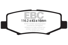 Load image into Gallery viewer, EBC 06-11 Dodge Nitro 3.7 Extra Duty Rear Brake Pads - eliteracefab.com