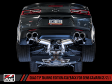 Load image into Gallery viewer, AWE Tuning 16-19 Chevrolet Camaro SS Axle-back Exhaust - Touring Edition (Quad Chrome Silver Tips) - eliteracefab.com