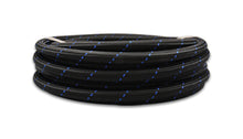 Load image into Gallery viewer, Vibrant -8 AN Two-Tone Black/Blue Nylon Braided Flex Hose (10 foot roll) - eliteracefab.com