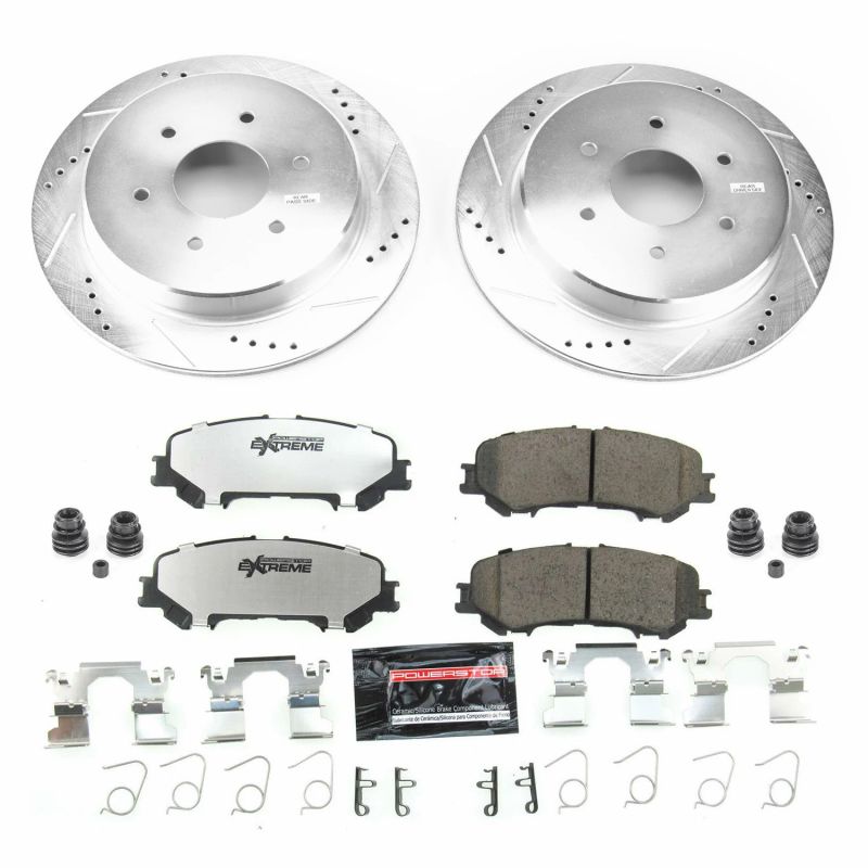 Power Stop 17-19 Nissan Titan Rear Z36 Truck & Tow Brake Kit - eliteracefab.com