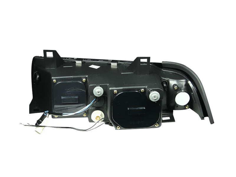 ANZO USA Bmw 3 Series E36 2dr Projector Headlights W/ Halo Black Ccfl G2; 1992-1998 - eliteracefab.com