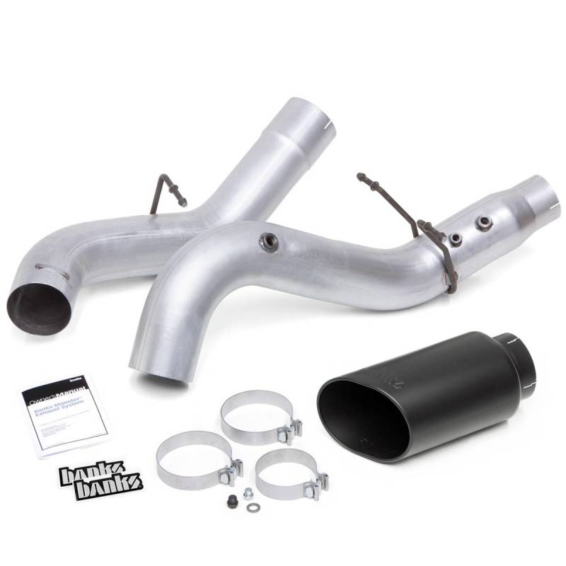 Banks Power 20-21 Chevy/GMC 2500/3500 6.6L Monster Exhaust System - Black Tip - eliteracefab.com