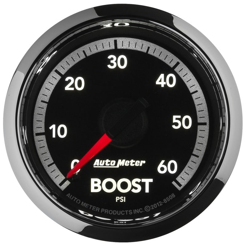 AutoMeter GAUGE; BOOST; 2 1/16in.; 60PSI; MECHANICAL; RAM GEN 4 FACTORY MATCH Ram - eliteracefab.com