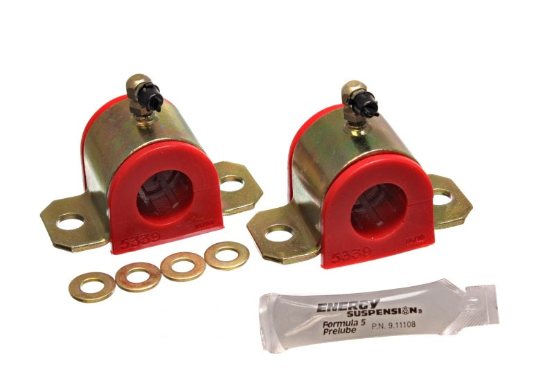 Energy Suspension 03-06 Toyota Corolla/Matrix Red 24mm Front Sway Bar Bushing Set (Greaseable Frame - eliteracefab.com