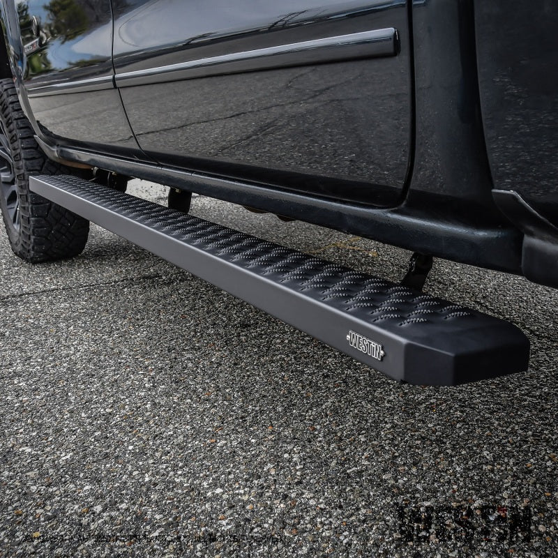 Westin Grate Steps Running Boards 86 in - Textured Black - eliteracefab.com