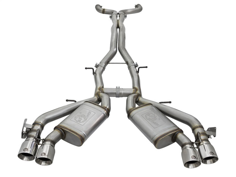 aFe MACHForce XP 3in 304 Stainless Steel Cat-Back Exhaust 16-17 Chevy Camaro SS V8-6.2L aFe