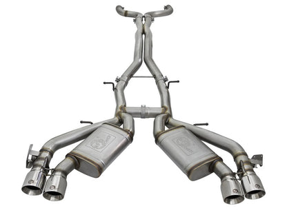 aFe MACHForce XP 3in 304 Stainless Steel Cat-Back Exhaust 16-17 Chevy Camaro SS V8-6.2L aFe