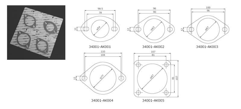 HKS Gasket 60mm Universal EX (2pcs) HKS