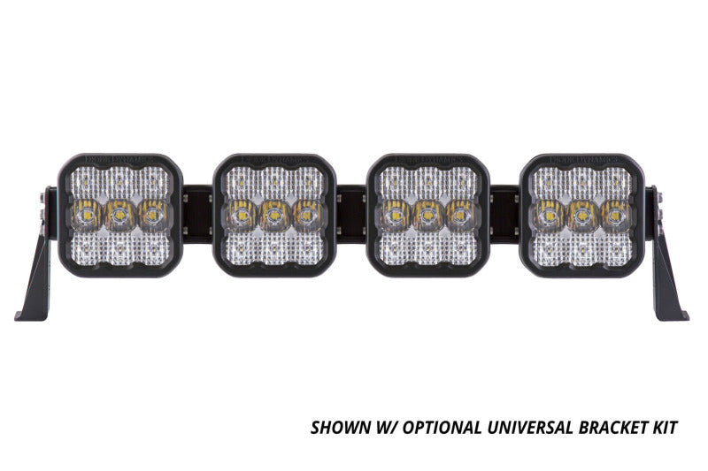 Diode Dynamics SS5 Pro Universal CrossLink 4-Pod Lightbar - Yellow Driving