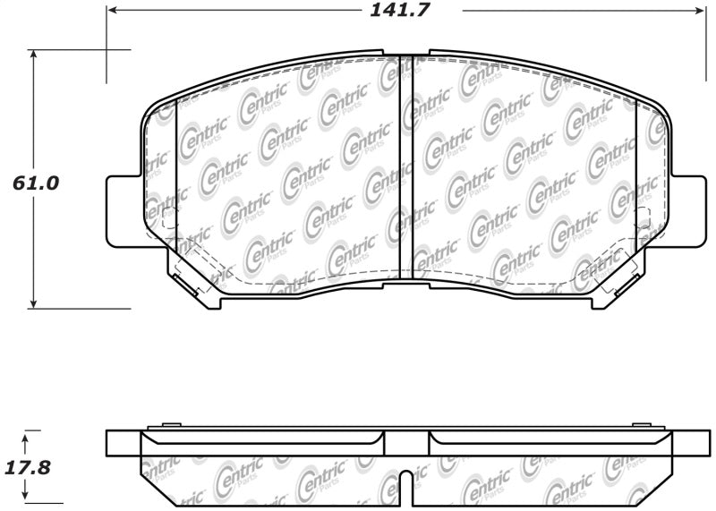 STOPTECH PERFORMANCE FRONT BRAKE PADS 13-14 DODGE DART/JEEP CHEROKEE, 309.16400 - eliteracefab.com