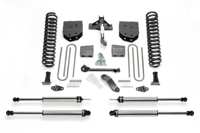 Fabtech 08-16 Ford F250/F350 4WD 4in Basic Sys w/Dlss Shks - eliteracefab.com