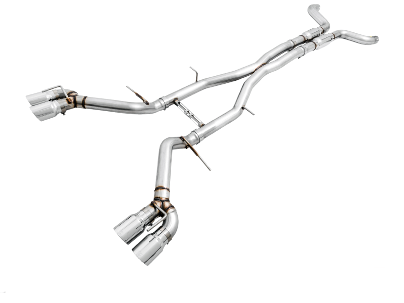 AWE Tuning 16-19 Chevy Camaro SS Non-Res Cat-Back Exhaust - Track Edition (Quad Chrome Silver Tips) - eliteracefab.com