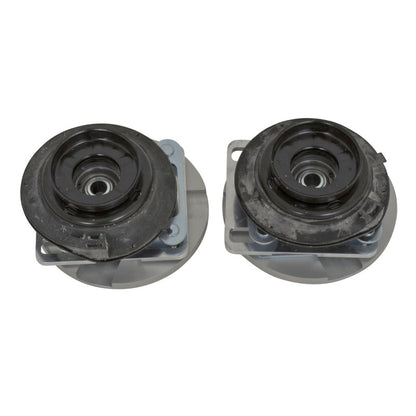 BBK 05-14 Mustang Caster Camber Plate Kit - Silver Anodized Finish 2551