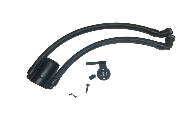 J&L 11-14 Ford F-150/Ford F-150 Raptor 6.2L Passenger Side Oil Separator 3.0 - Black Anodized - eliteracefab.com