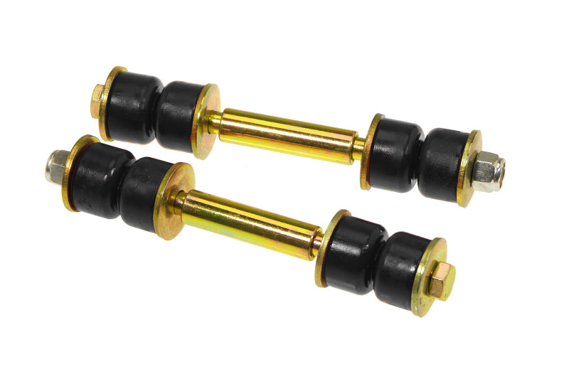 Prothane Universal End Link Set - 3 1/4in Mounting Length - Black - eliteracefab.com